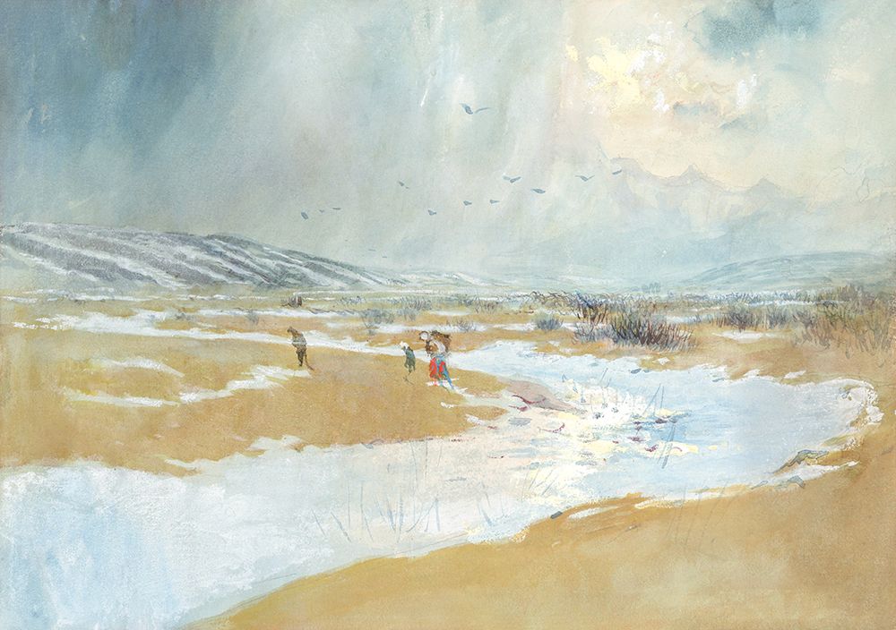Landscape in Winter art print by Laszlo Mednyanszky for $57.95 CAD
