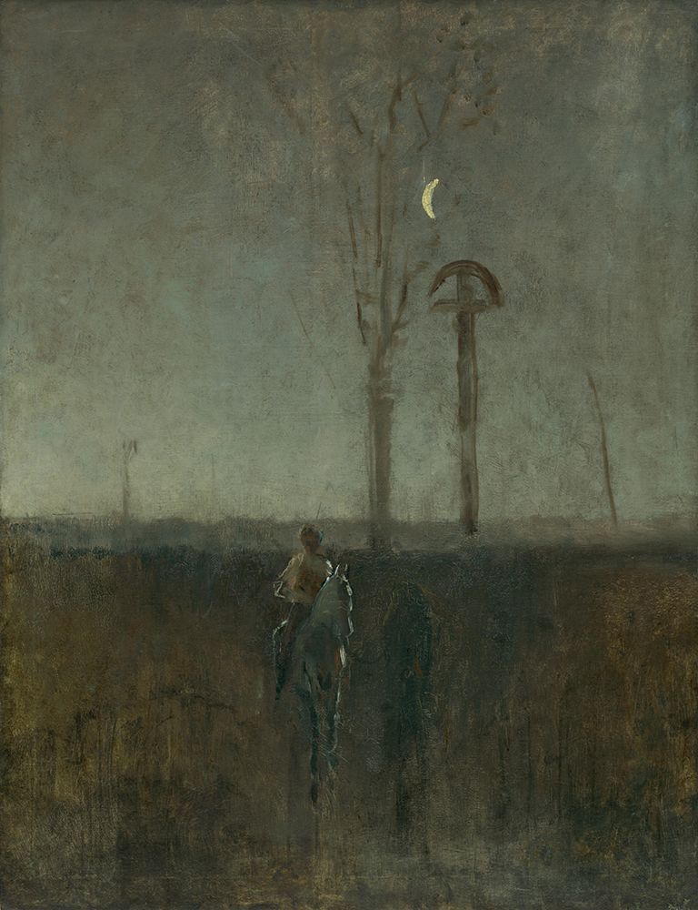 Landscape with a Rider art print by Laszlo Mednyanszky for $57.95 CAD