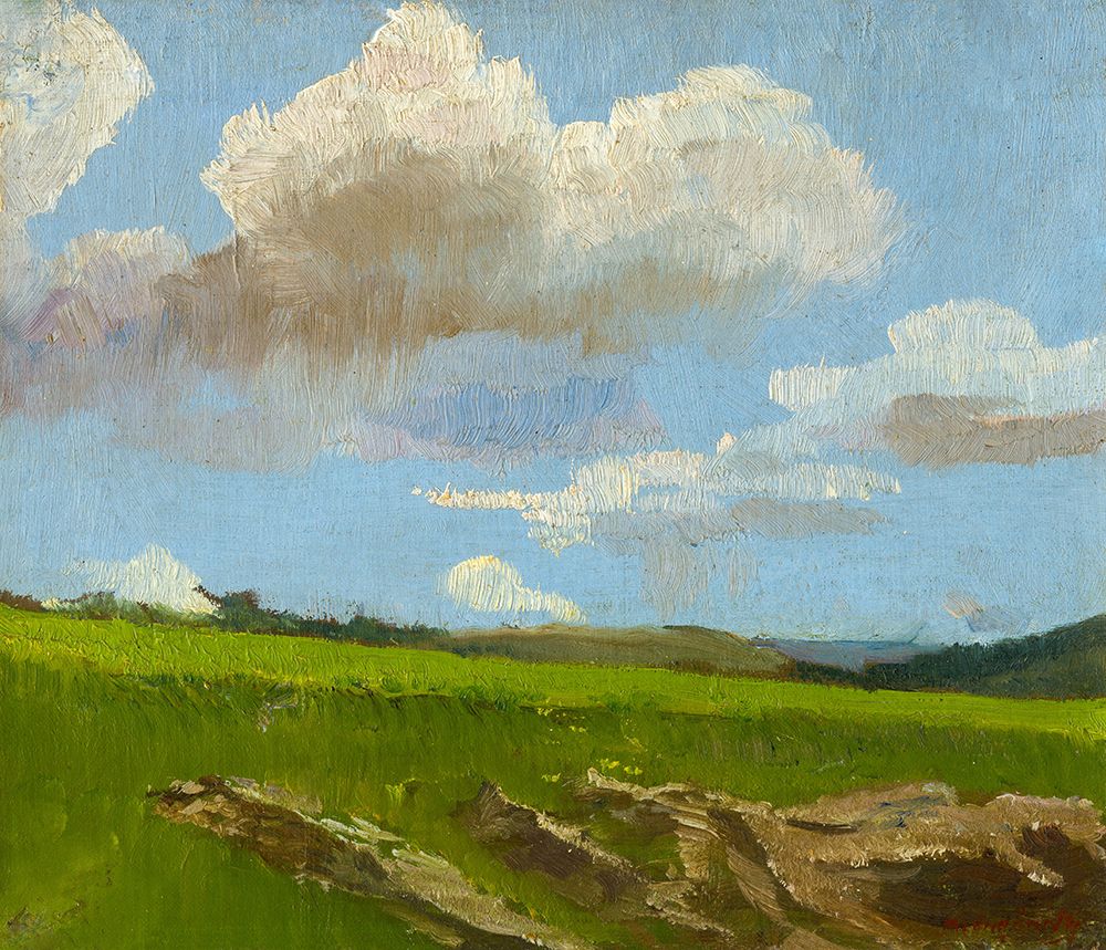 Landscape with Clouds art print by Laszlo Mednyanszky for $57.95 CAD