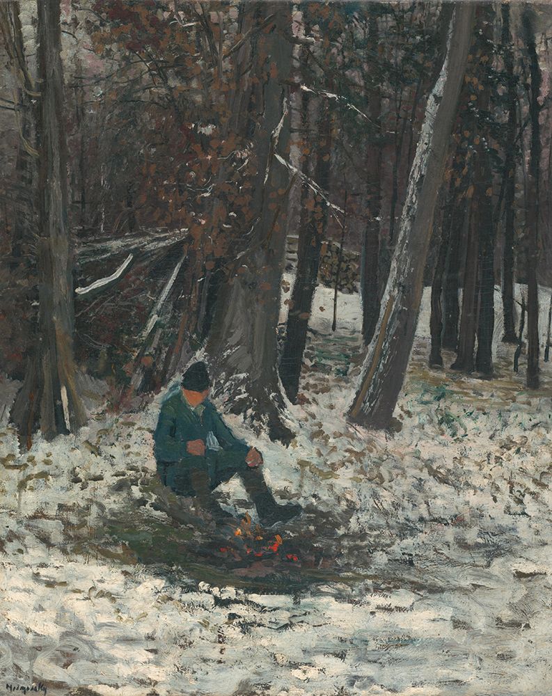 Lumberjack art print by Laszlo Mednyanszky for $57.95 CAD