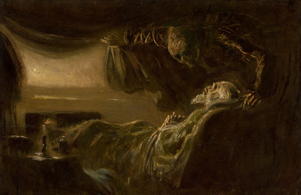 Old Mans Death art print by Laszlo Mednyanszky for $57.95 CAD