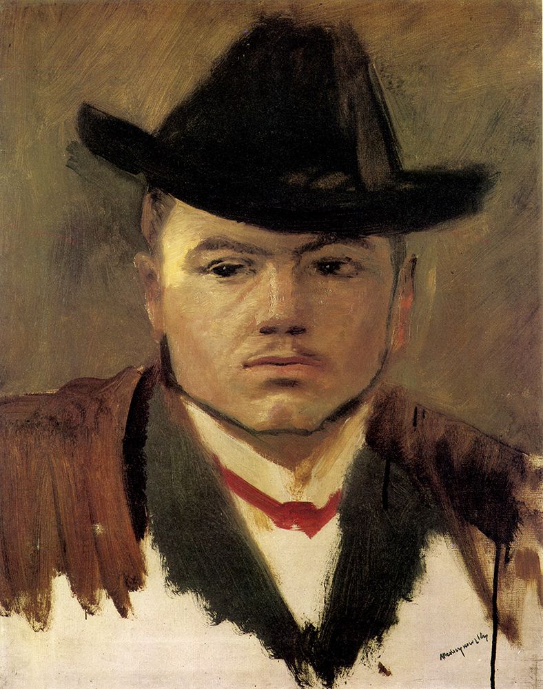 Peasant Boy with Hat art print by Laszlo Mednyanszky for $57.95 CAD