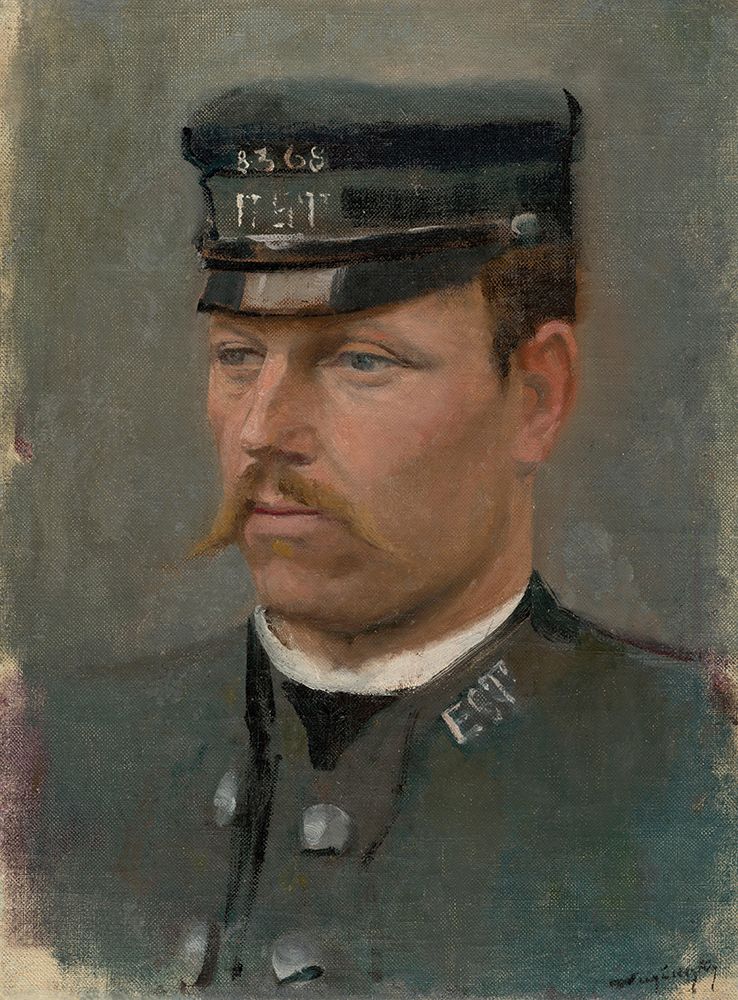 Portrait of a Soldier art print by Laszlo Mednyanszky for $57.95 CAD
