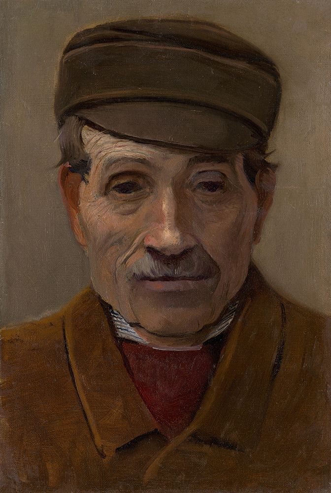 Portrait of an Older Villager art print by Laszlo Mednyanszky for $57.95 CAD