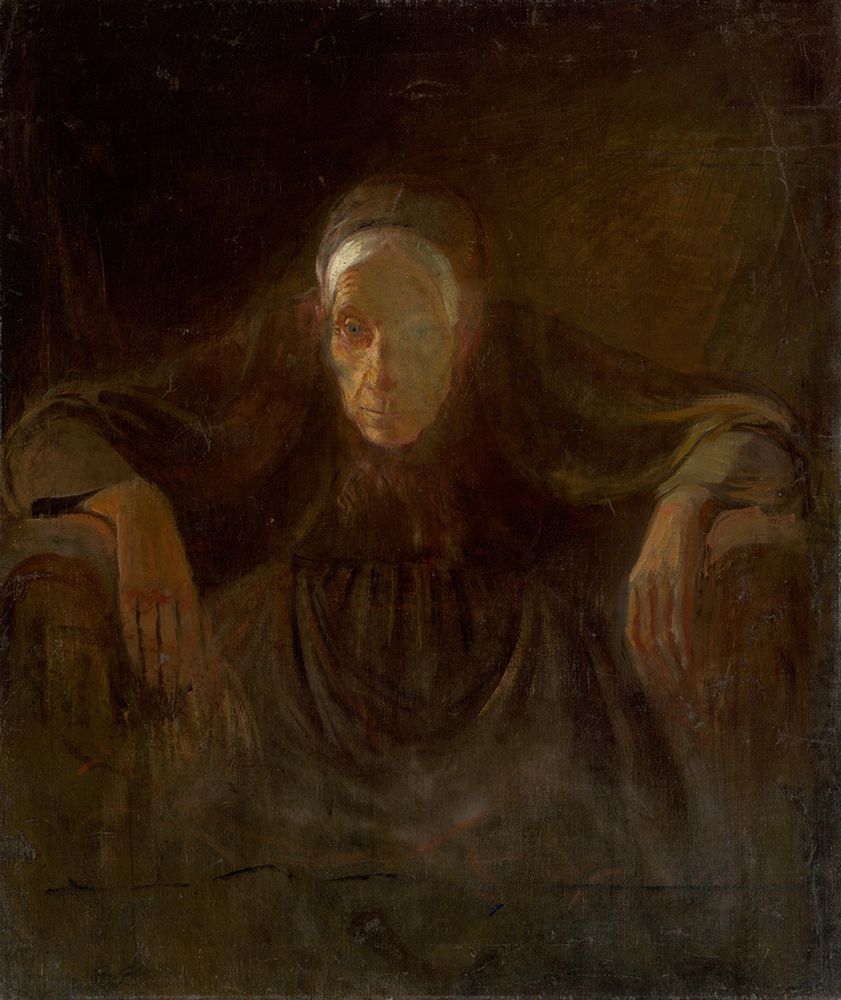 Study of an Old Woman art print by Laszlo Mednyanszky for $57.95 CAD