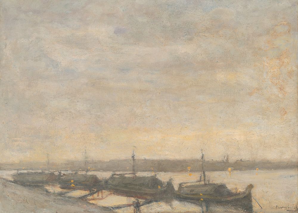 Tugboats on the Danube art print by Laszlo Mednyanszky for $57.95 CAD
