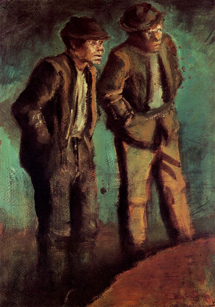 Two Vagabonds art print by Laszlo Mednyanszky for $57.95 CAD