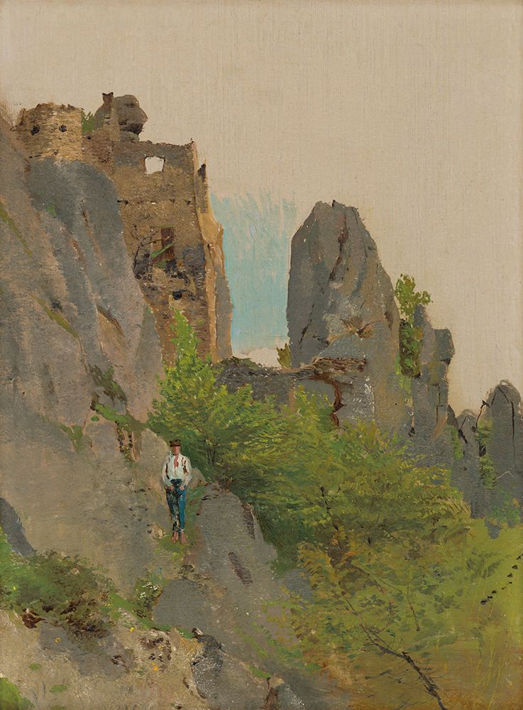 View of the Ruins of Sulov art print by Laszlo Mednyanszky for $57.95 CAD