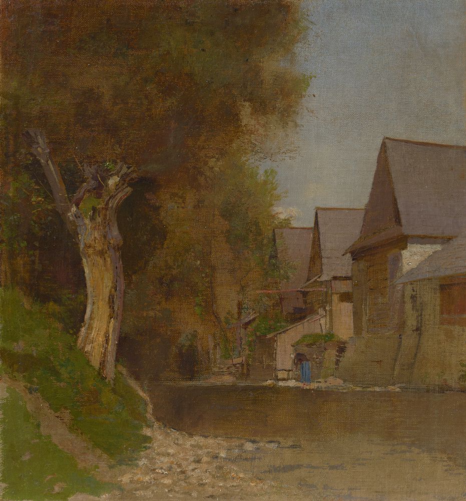 Village by the River art print by Laszlo Mednyanszky for $57.95 CAD