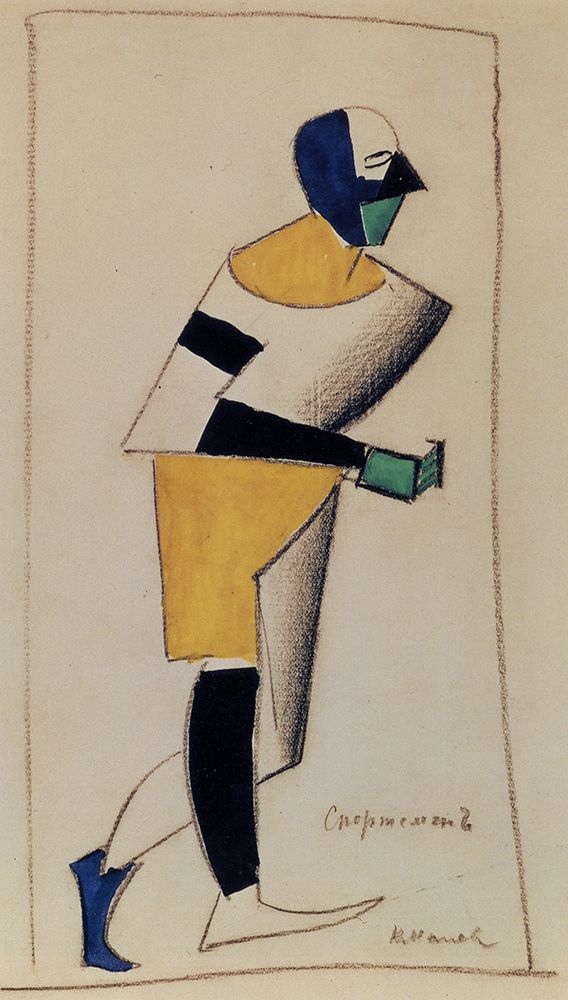 Athlete, Sportsman 1913 art print by Kazimir Malevich for $57.95 CAD