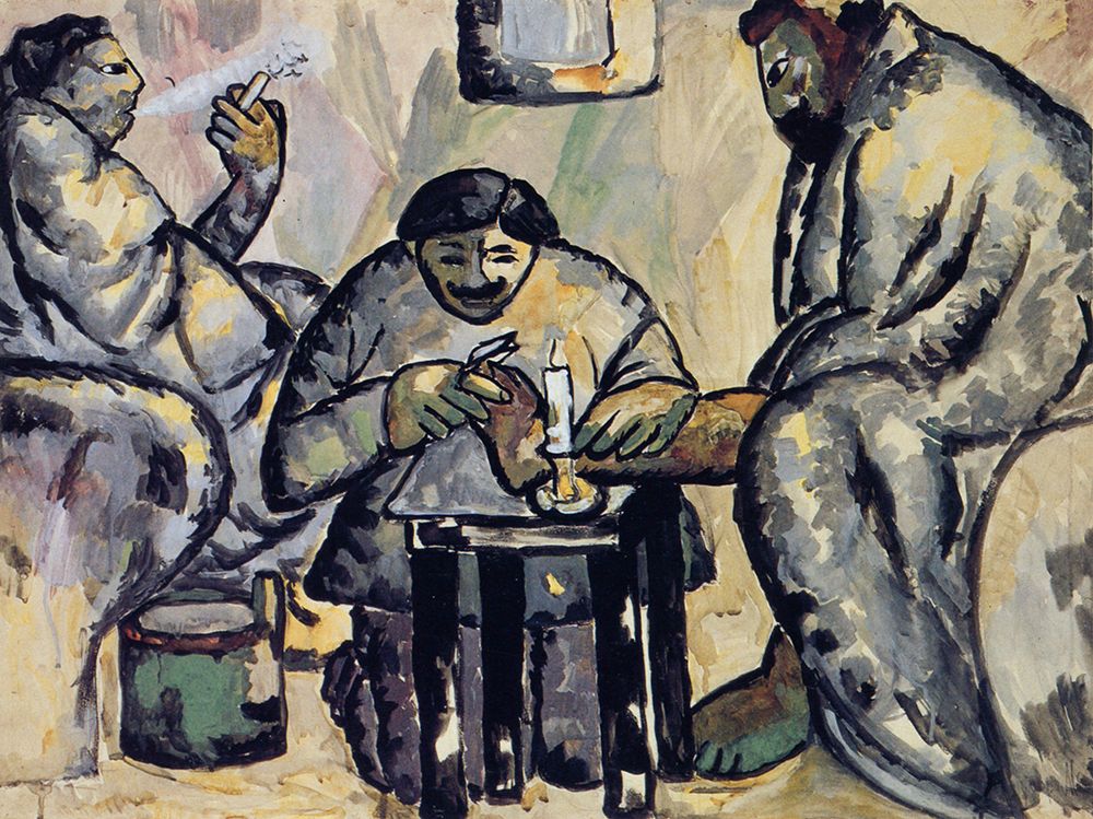 Chiropodist at the Baths 1911 art print by Kazimir Malevich for $57.95 CAD