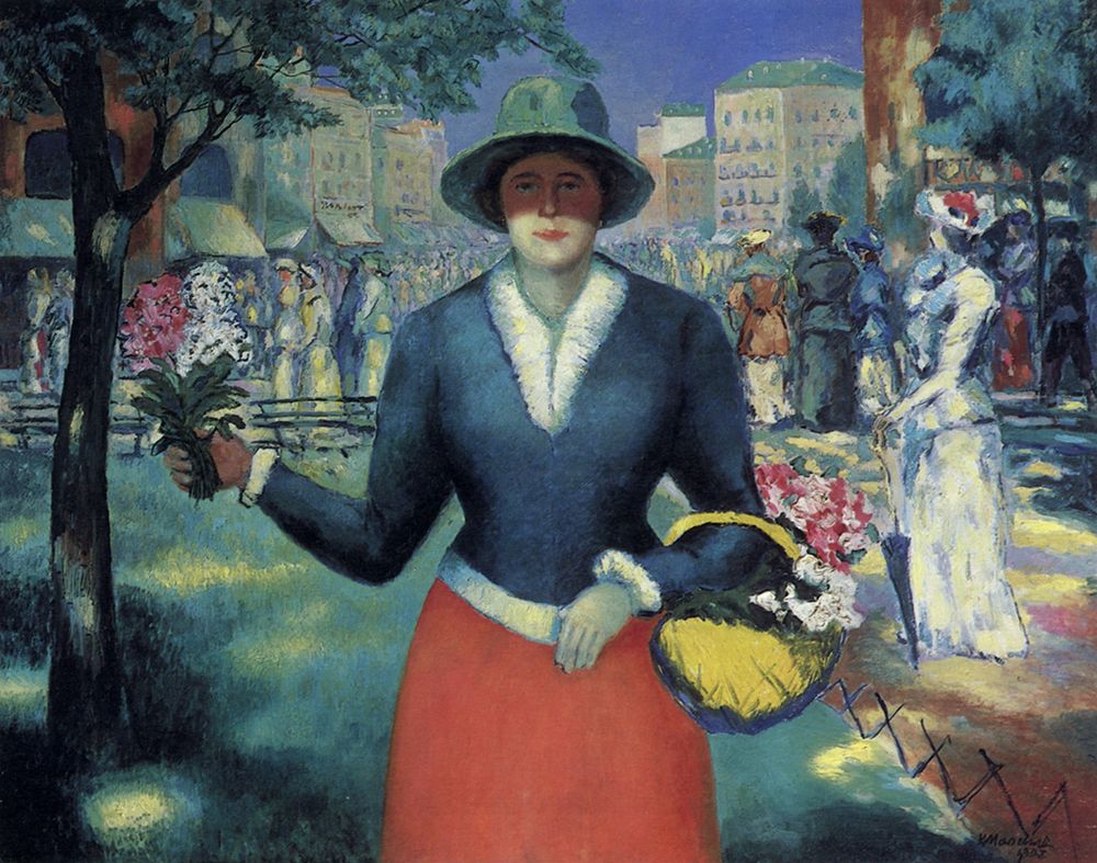 Flower Girl 1903 art print by Kazimir Malevich for $57.95 CAD