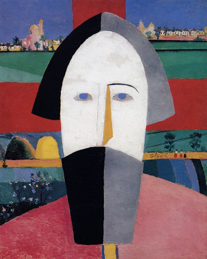 Head of a Peasant 1927 art print by Kazimir Malevich for $57.95 CAD