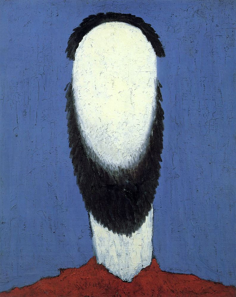 Head of a Peasant 1928 art print by Kazimir Malevich for $57.95 CAD