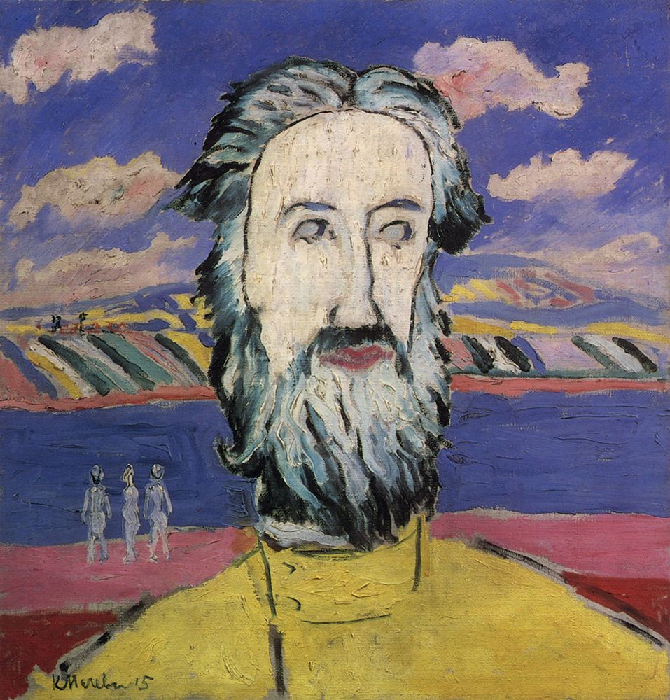 Head of a Peasant ca 1928 art print by Kazimir Malevich for $57.95 CAD
