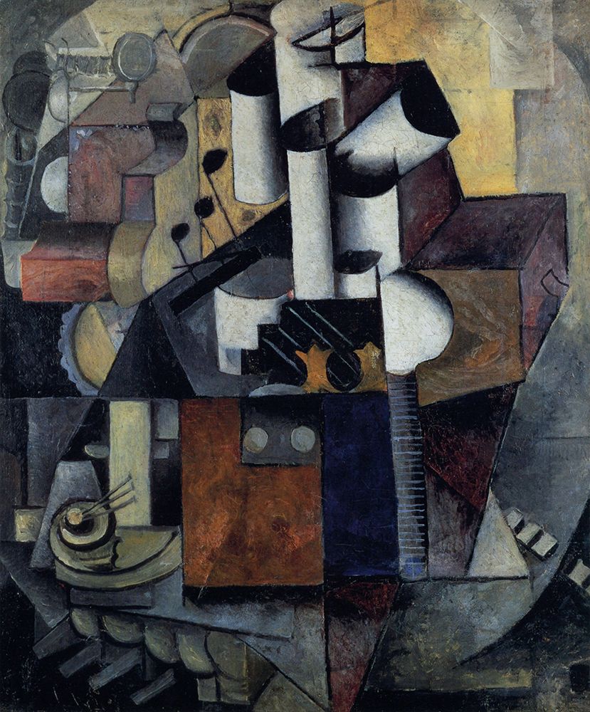 Lamp, Musical Instrument 1913 art print by Kazimir Malevich for $57.95 CAD