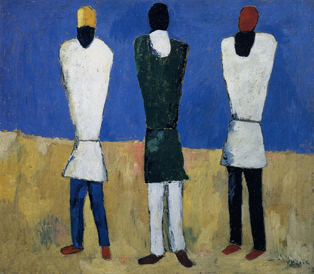 Peasants ca 1928 art print by Kazimir Malevich for $57.95 CAD