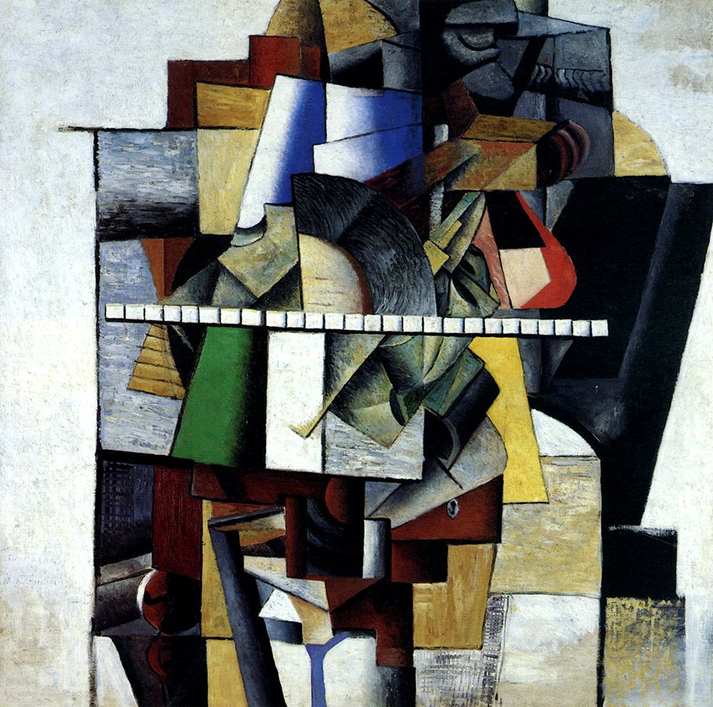 Portrait of the Composer Matiushin 1913 art print by Kazimir Malevich for $57.95 CAD