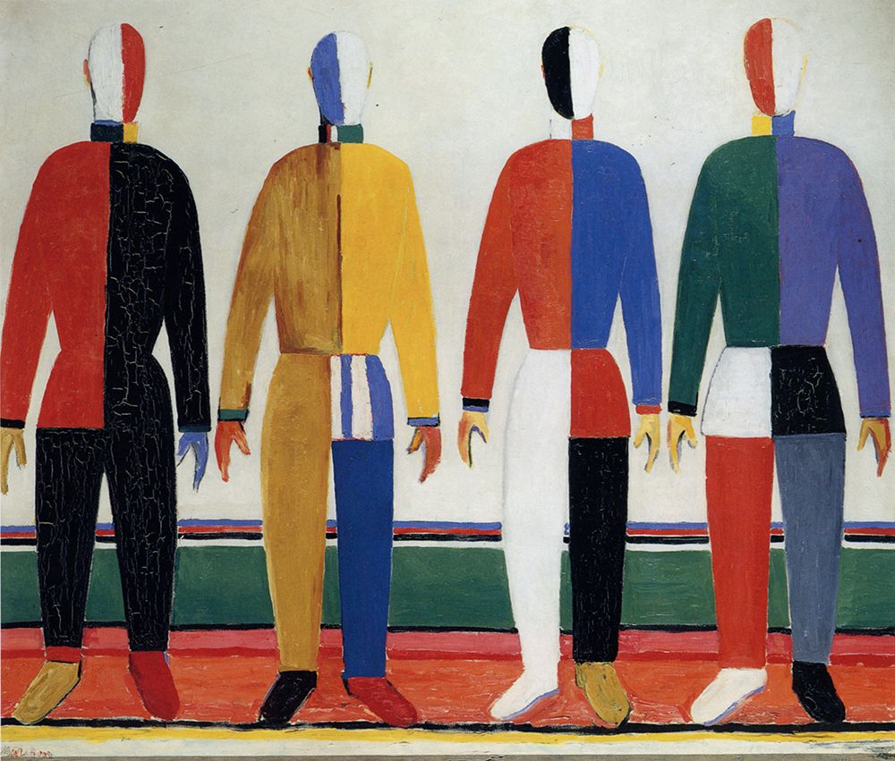 The Athletes, Sportsmen ca 1930 art print by Kazimir Malevich for $57.95 CAD