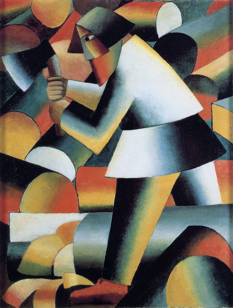 The Woodcutter 1912 art print by Kazimir Malevich for $57.95 CAD