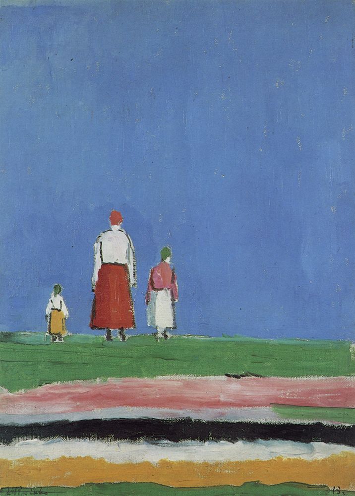 Three Figures 1928 art print by Kazimir Malevich for $57.95 CAD