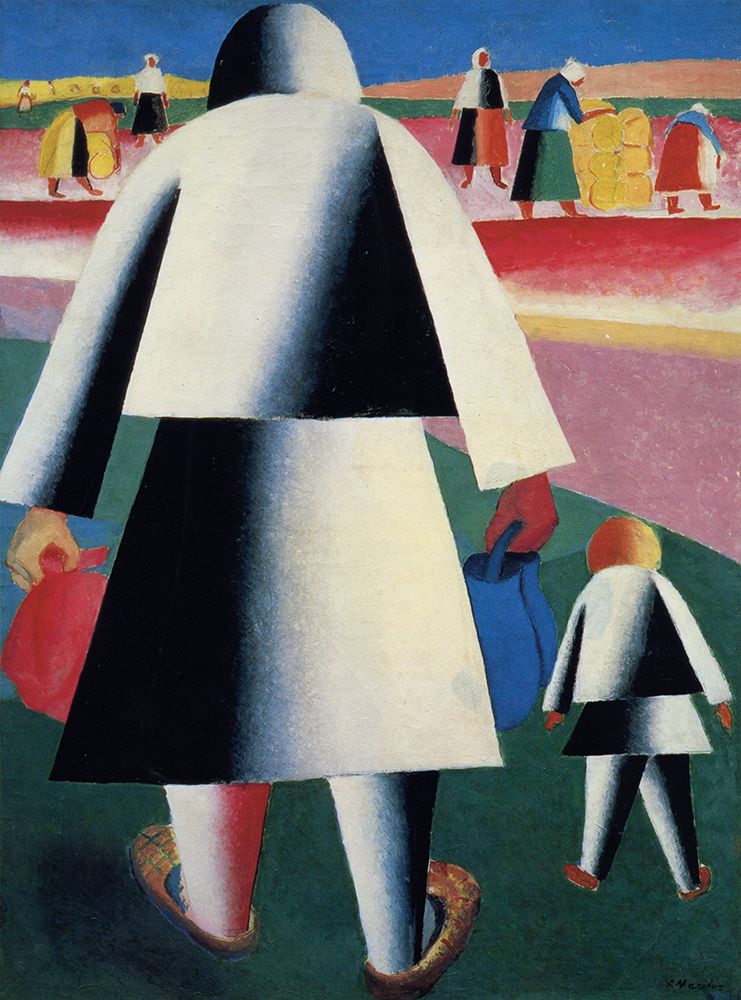 To the Harvest, Marfa and Vanka ca 1927 art print by Kazimir Malevich for $57.95 CAD