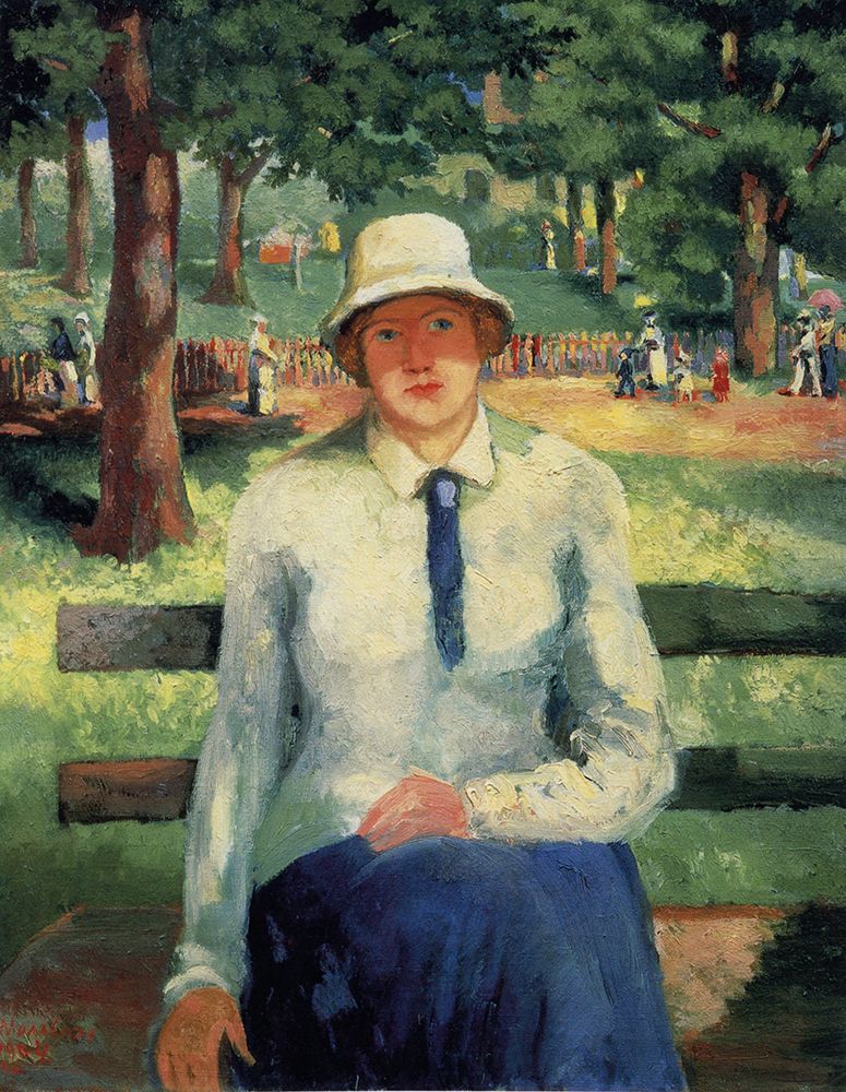 Unemployed Girl ca 1930 art print by Kazimir Malevich for $57.95 CAD