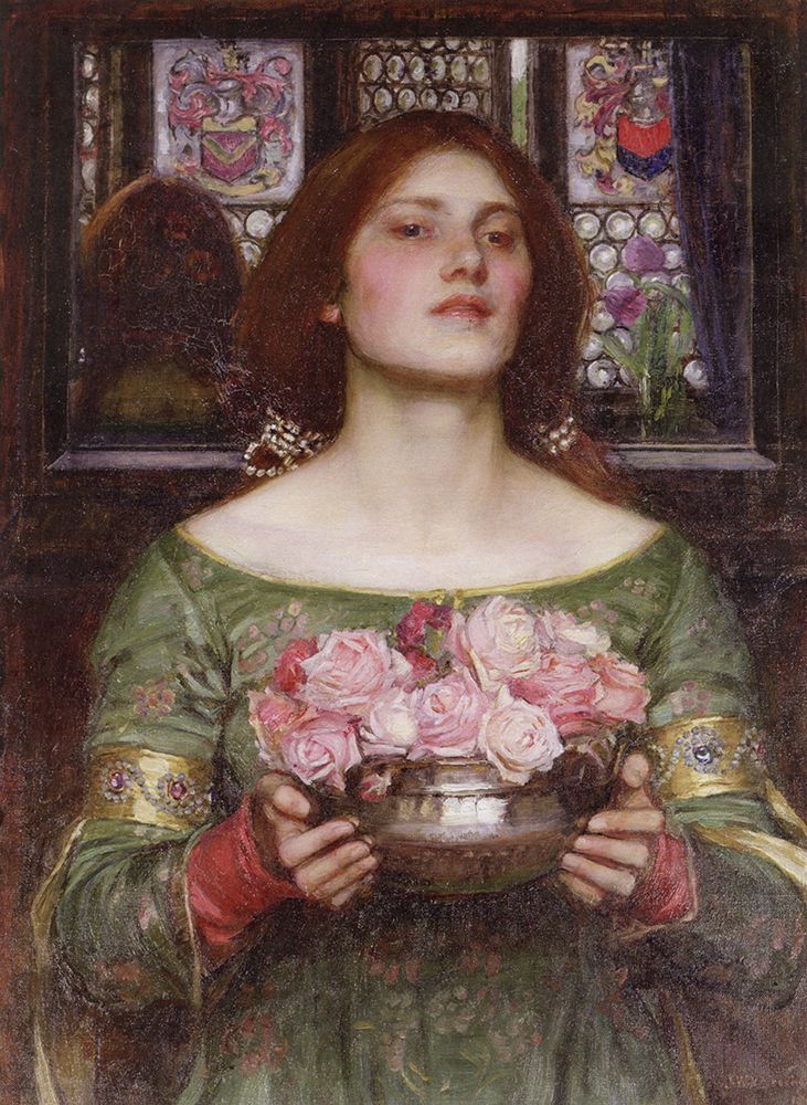 Gather ye Rosebuds 1908 art print by John William Waterhouse for $57.95 CAD
