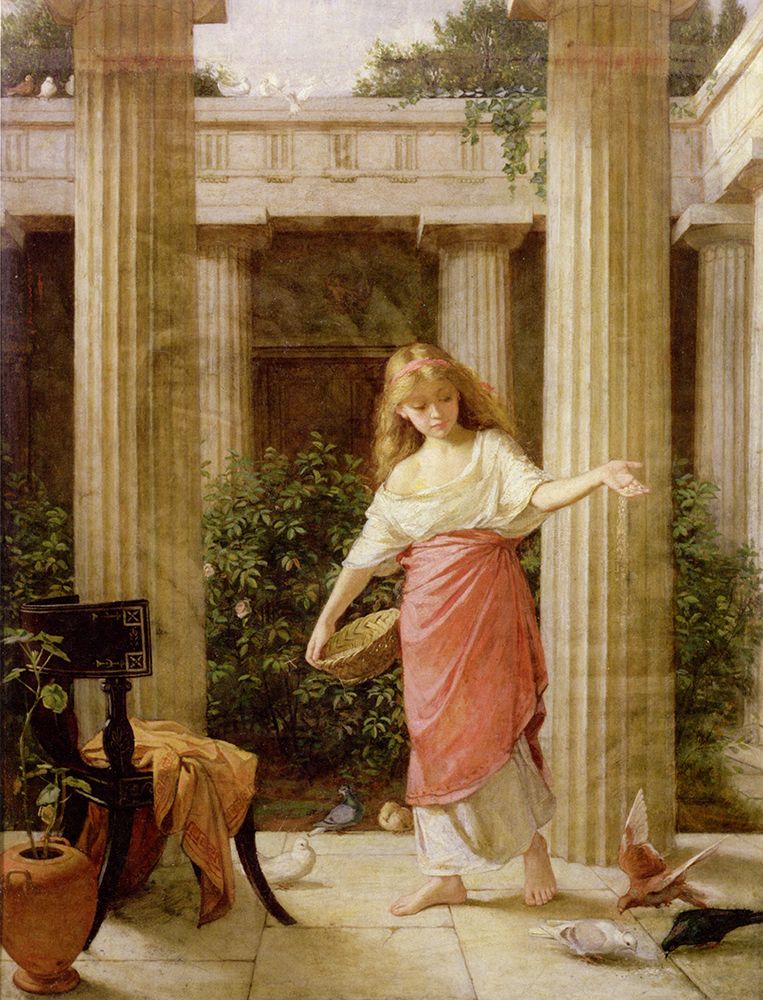 In the Peristyle 1874 art print by John William Waterhouse for $57.95 CAD