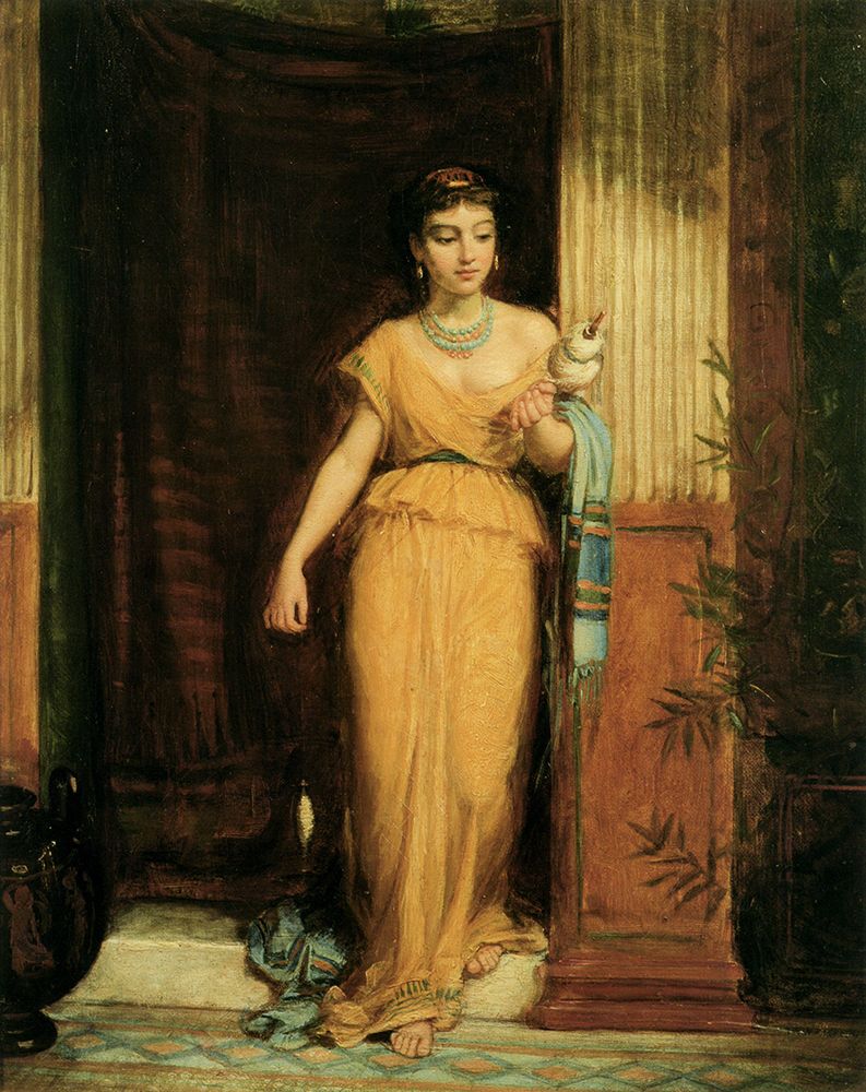 La Fileuse 1874 art print by John William Waterhouse for $57.95 CAD