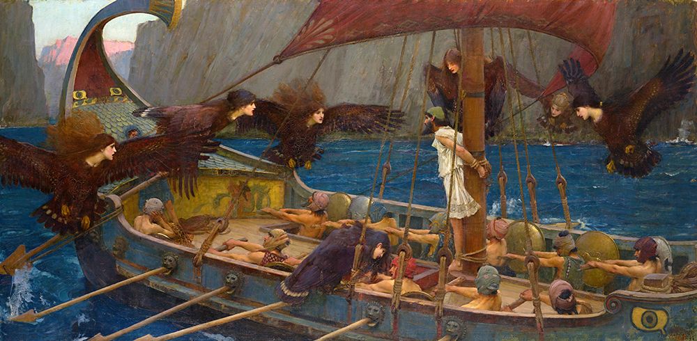 Odysseus and the Sirens 1891 art print by John William Waterhouse for $57.95 CAD