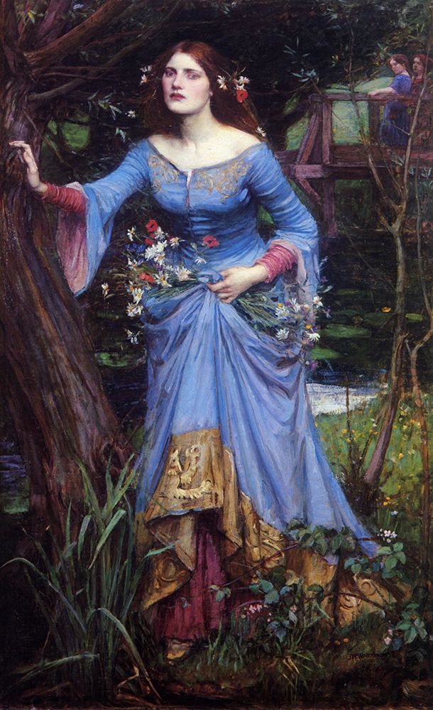 Ophelia ca 1886 art print by John William Waterhouse for $57.95 CAD