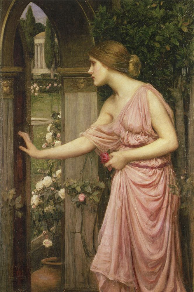 Psyche Entering Cupids Garden 1903 art print by John William Waterhouse for $57.95 CAD