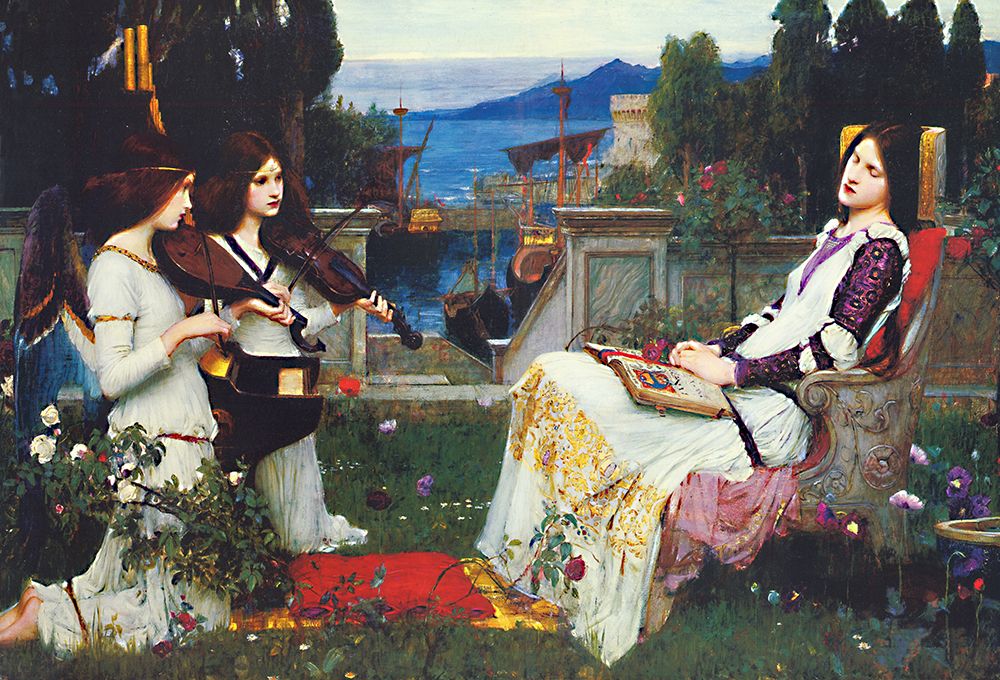 St Cecilia 1895 art print by John William Waterhouse for $57.95 CAD