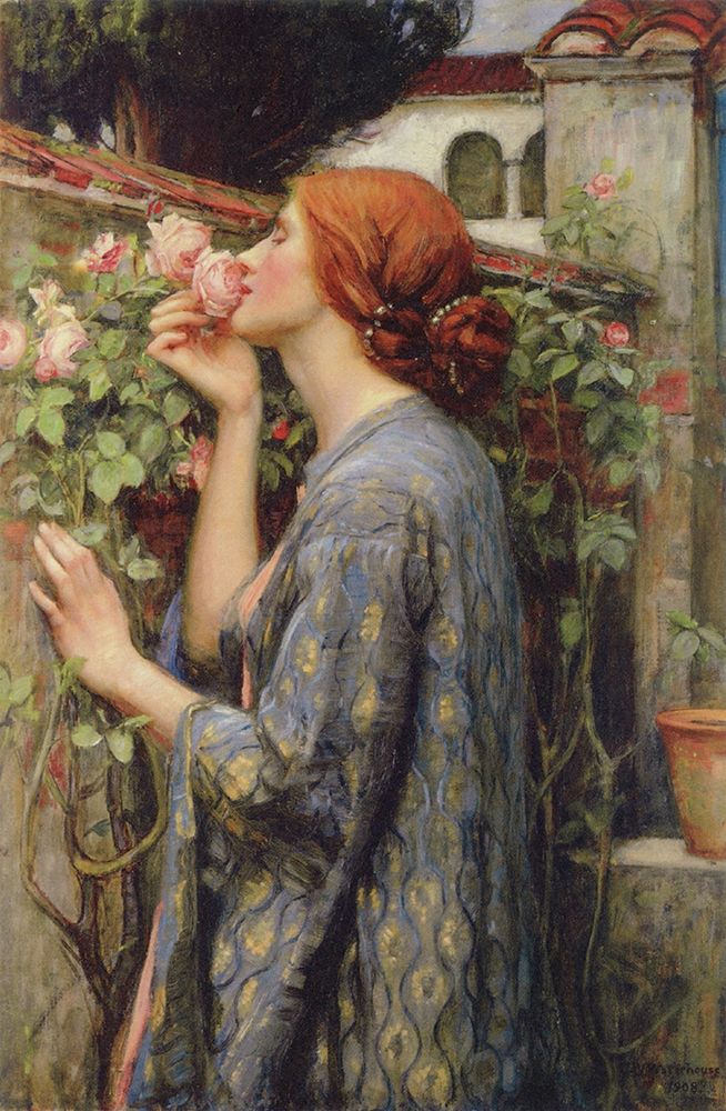 The Soul of the Rose 1908 art print by John William Waterhouse for $57.95 CAD