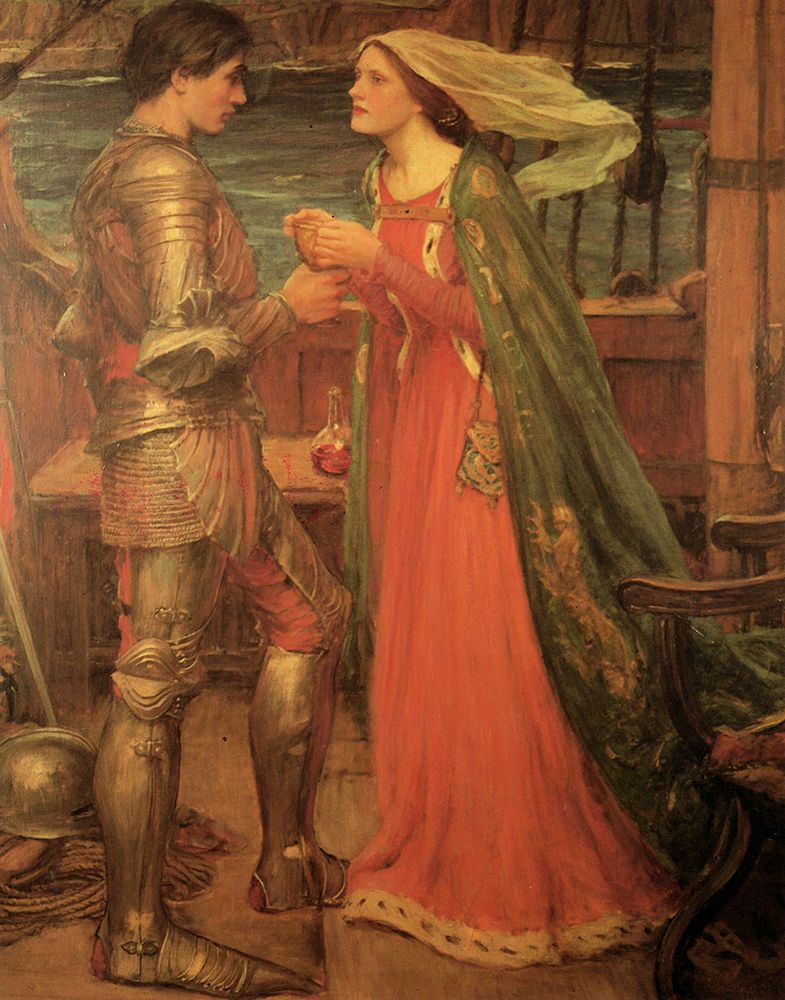 Tristram and Isolde 1916 art print by John William Waterhouse for $57.95 CAD