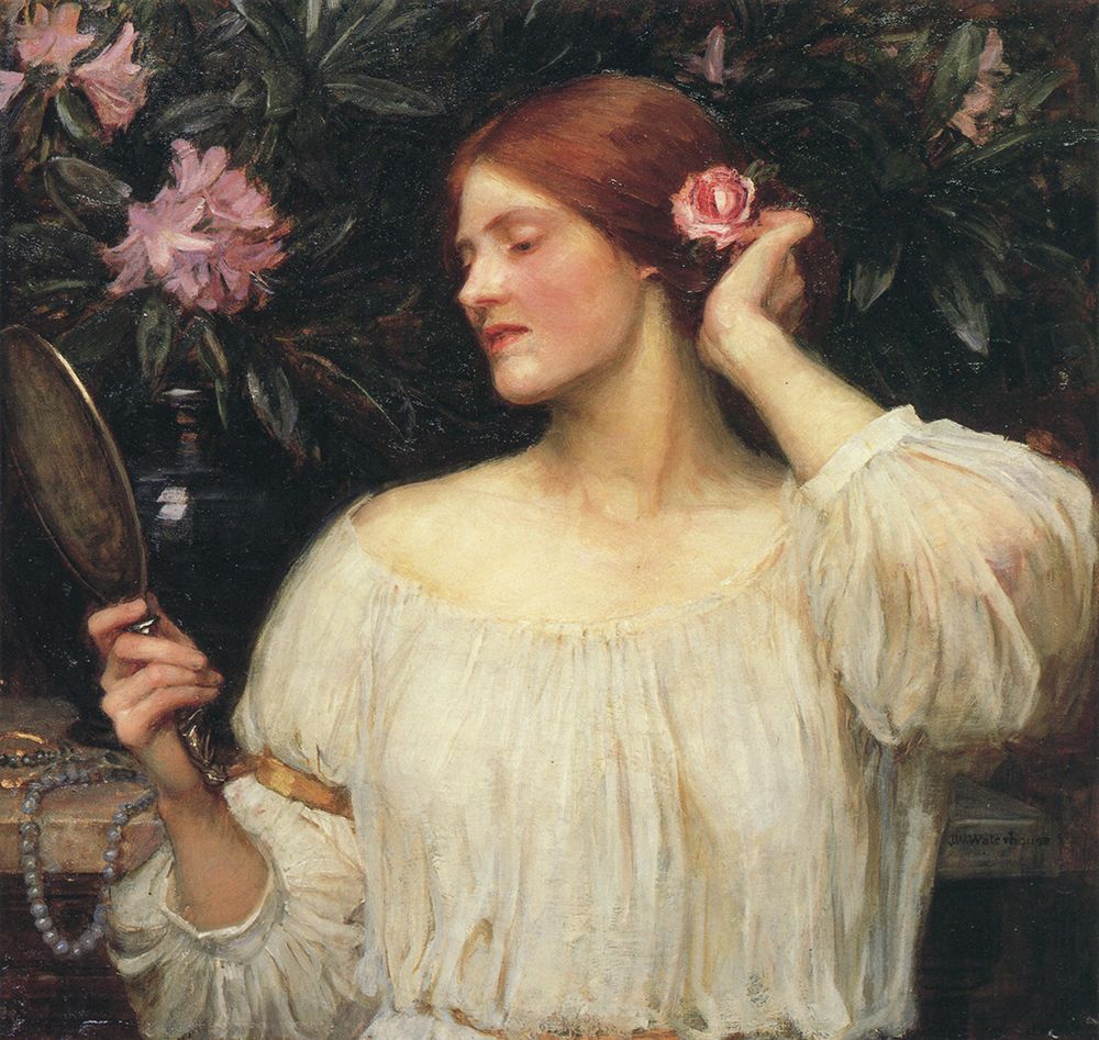 Vanity 1910 art print by John William Waterhouse for $57.95 CAD