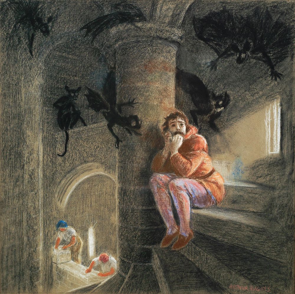 Dark Thoughts art print by Arthur Hughes for $57.95 CAD