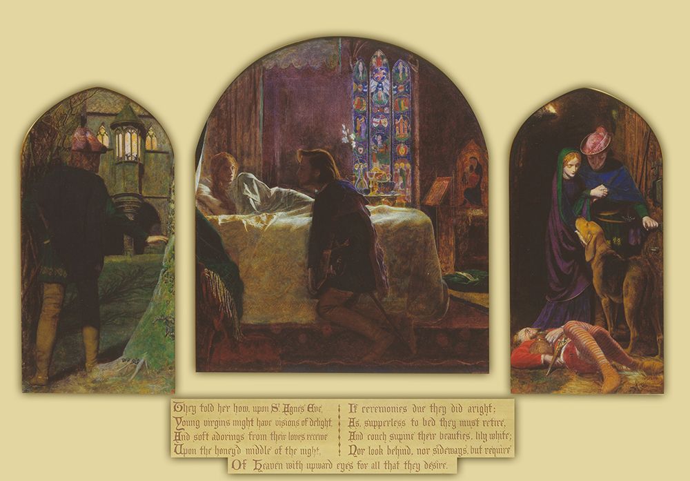 The Eve of St Agnes 1856 art print by Arthur Hughes for $57.95 CAD