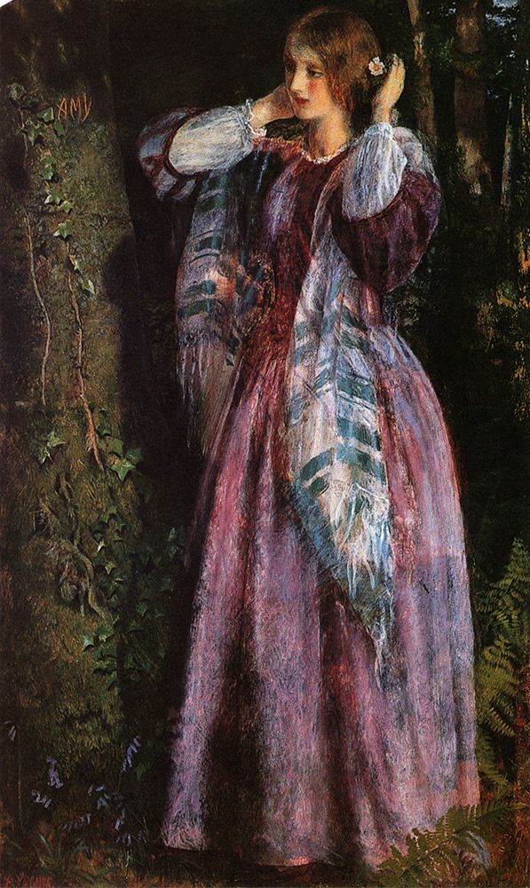 Amy 1857 art print by Arthur Hughes for $57.95 CAD