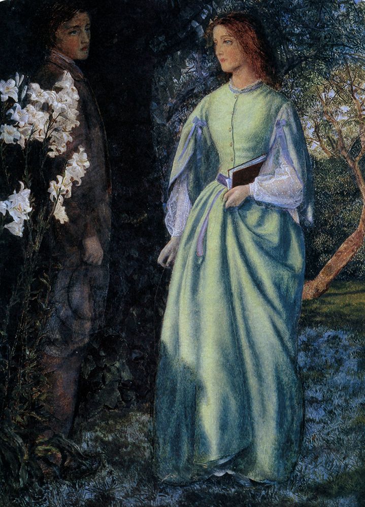 Aurora Leighs Dismissal of Romney 1860 art print by Arthur Hughes for $57.95 CAD