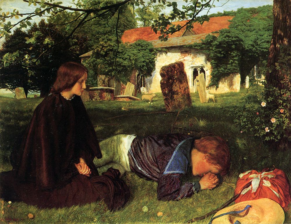 Back from the Sea 1863 art print by Arthur Hughes for $57.95 CAD