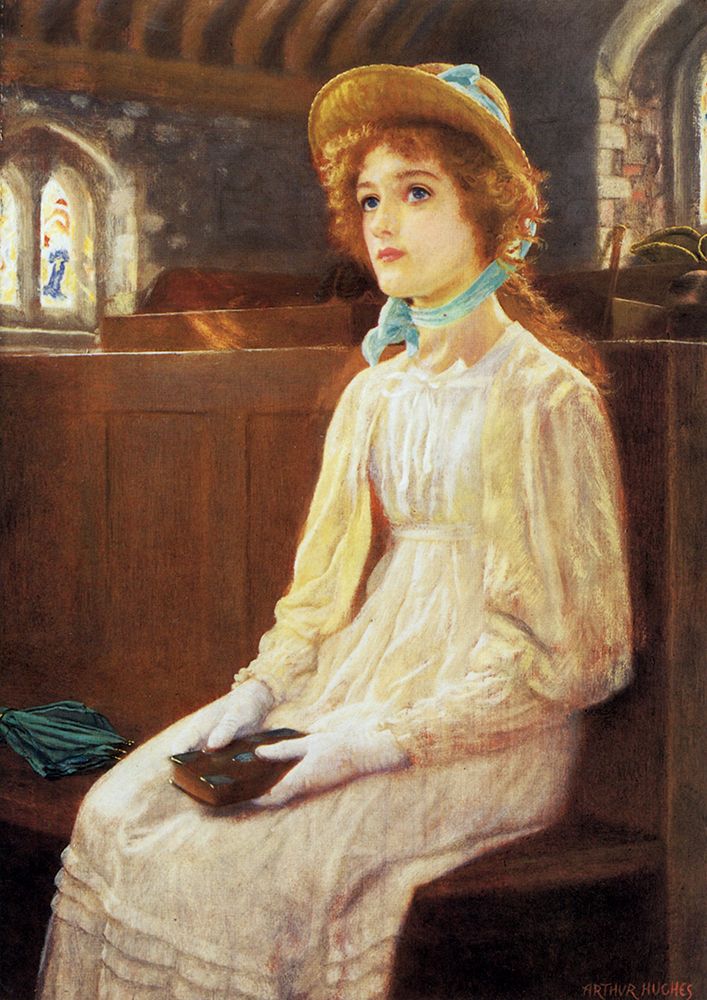 Faith 1890 art print by Arthur Hughes for $57.95 CAD