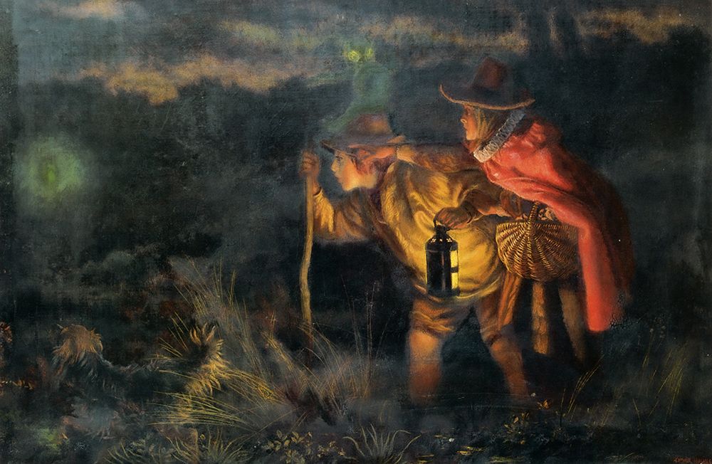 Jack o Lantern 1872 art print by Arthur Hughes for $57.95 CAD