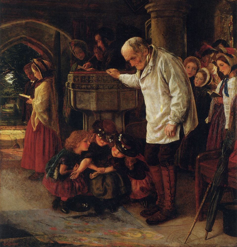 The Font 1864 art print by Arthur Hughes for $57.95 CAD