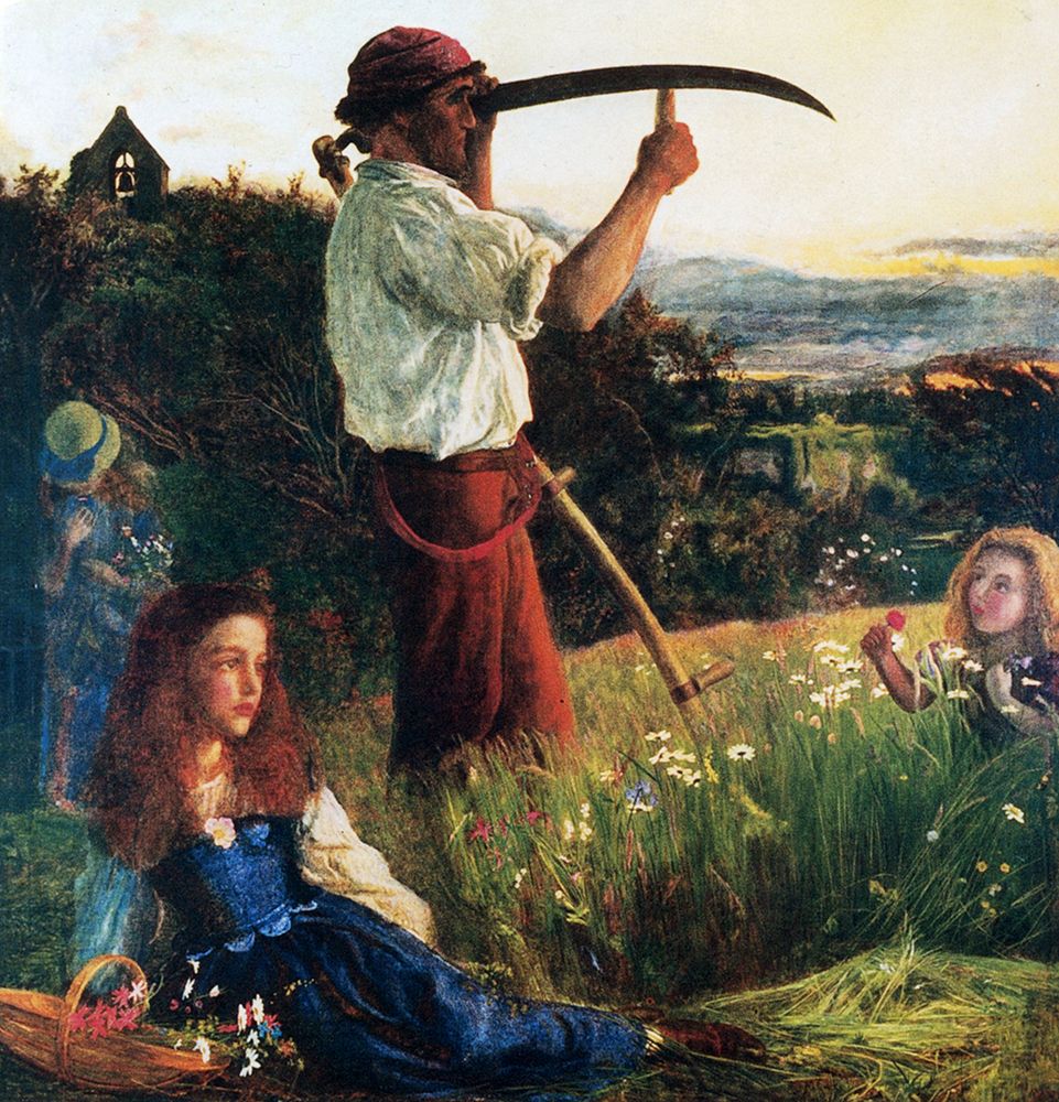 The Mower ca 1865 art print by Arthur Hughes for $57.95 CAD