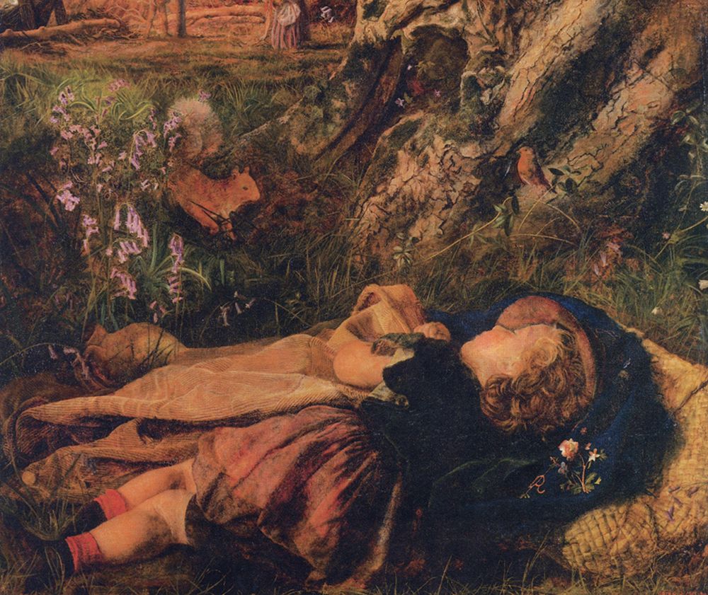 The Woodmans Child 1860 art print by Arthur Hughes for $57.95 CAD