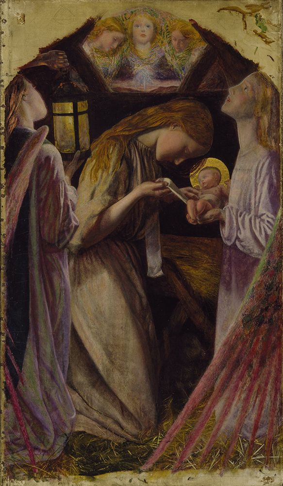 The Nativity 1858 art print by Arthur Hughes for $57.95 CAD