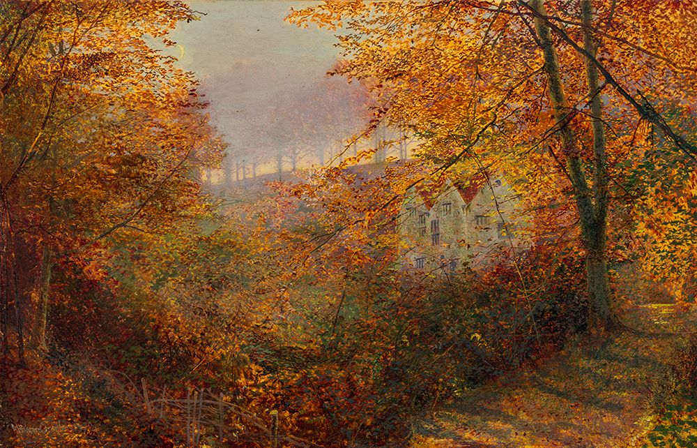 A House in a Clearing art print by John Atkinson Grimshaw for $57.95 CAD