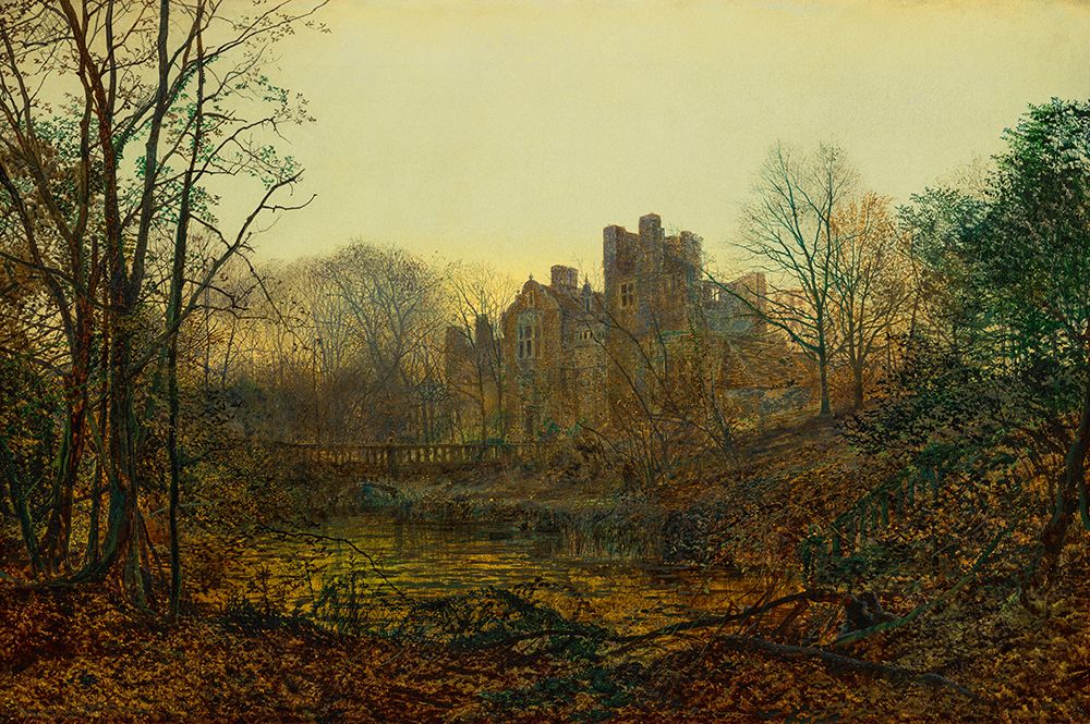 An October Afterglow 1871 art print by John Atkinson Grimshaw for $57.95 CAD